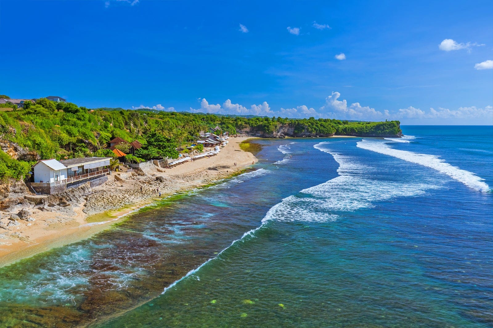 Private South Bali Trail: Pandawa or Melasti Beach, GWK culture park, Uluwatu Sunset and Jimbaran Bay